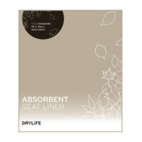 DryLife 51cm x 61cm Bed / Seat Liner; Waterproof; Beige; Absorbs 0.78 litre