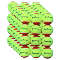72 x Meister S3 (Stage 3) Red Spot Tennis Balls - 75% slower bounce suits 5 to 8 yr olds  PD040 (6 packs)