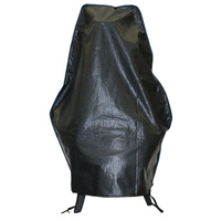 OHC02 Black MEDIUM Waterproof Fitted Chiminea Cover