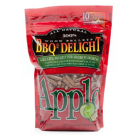 SF101 BBQrs Smoking Grilling Pellets 450g Apple flavoured; Strong sweet fruity smoke, use with smoker box