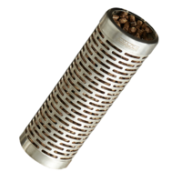 SF005 Stainless Steel Smoker Tube; 15cm L x 5cm dia; Smoke cheese, red meat, white meat, vegetables