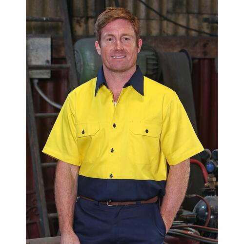 5 of AIW SW53 Hi Vis Cotton Drill Safety Work Shirt