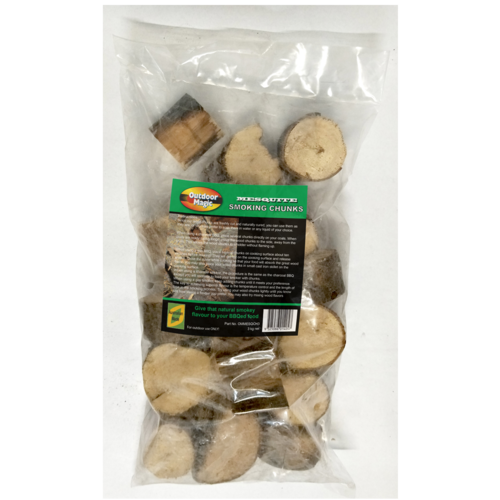 SF405 Smoking Grilling Chunks 3kg MESQUITE flavoured; Strong spicy very distinctive Southwest USA, use with smoker box