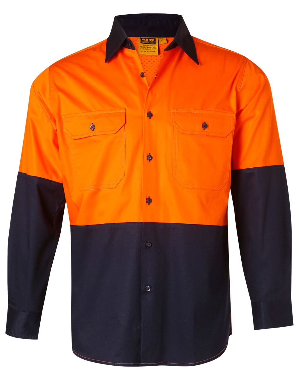 button down safety work shirts