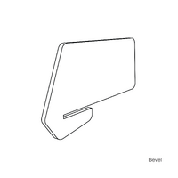 6x BEEHIVE Acoustic COVE BEVEL 24mm slide-on Desk Dividers solid colour