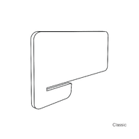 6x ACROS Acoustic COVE CLASSIC 24mm slide-on Desk Dividers solid colour