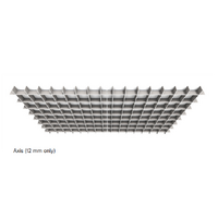 8x ACROS 12mm thick Acoustic FRONTIER AXIS ceiling FINS 2400mm solid colour