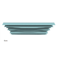 8x ACROS 12mm thick Acoustic FRONTIER DUNE ceiling FINS 2400mm solid colour