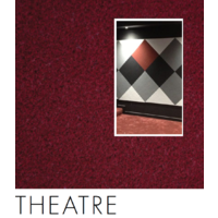 THEATRE Colour Sample of Quietspace Acoustic Fabric panels and rolls