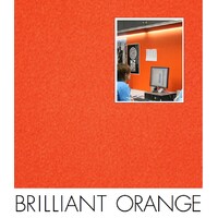 BRILLIANT ORANGE 100mm thick Quietspace Acoustic white-backed Panel