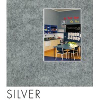 SILVER 25mm thick Quietspace Acoustic white-backed Panel