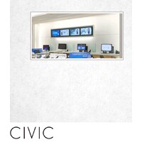 CIVIC 50mm thick Quietspace Acoustic white-backed Panel