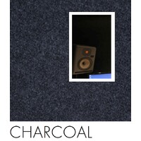 CHARCOAL 75mm thick Quietspace Acoustic white-backed Panel