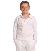 5 of  PS29KL MESH CRICKET Truedry Kids Long Sleeve Polo Shirt