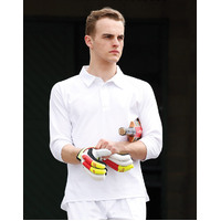  PS29Q MESH CRICKET Truedry Mens 3/4 Sleeve Polo Shirt