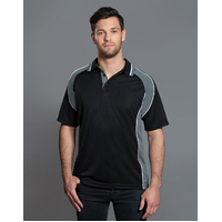 PS49 MASCOT Tri-colour Polyester Mens Polo Shirt