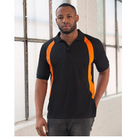 5 of  PS51 OLYMPIC S-shape contrast Polyester Men's Polo Shirt