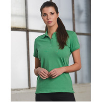  PS56 DARLING HARBOUR Cotton Stretch Ladies Polo Shirt