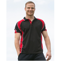  PS61 ALLIANCE Tri-colour Polyester Men Polo Shirt