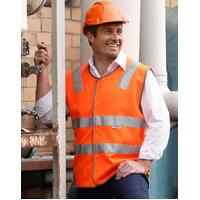 5 of  AIW SW03; High Visibility Safety Vest 100% Polyester w 3M Tape