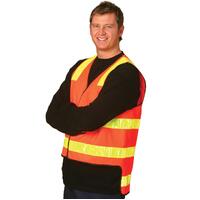 AIW SW10A; Unisex High Visibility VIC ROADS Safety Vest 100% Polyester w 3M Tape