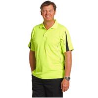 AIW SW25A Hi Vis Fluoro Safety Polo Shirt Reflective piping