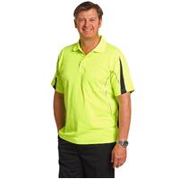 5 of AIW SW25A Hi Vis Fluoro Safety Polo Shirt Reflective piping