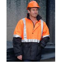 AIW SW28A; High Visibility Safety Rainproof Jacket 100% Polyester Quilted w 3M Tape