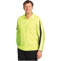 AIW SW33A Hi Vis Safety Polo Shirt Cotton/Poly w mesh panels