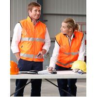 5 of  AIW SW49; High Visibility Reversible Safety Vest; 100% Polyester w Fleece w 3M Tape