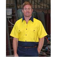 AIW SW53; Safety Work Shirt 100% Cotton Drill