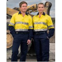 5 of  AIW SW69; Safety Work Shirt 100% Cotton Rip-Stop w 3M Tapes