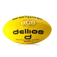 PD010 ; Dellios Australian Rules (AUS Kick Midi) Football, Size 2, Yellow, U12yrs