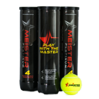 PD036; 12 x ITF Approved Meister Platinum Pressurised Tennis Balls; Yellow