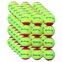 72 x Meister S3 (Stage 3) Red Spot Tennis Balls - 75% slower bounce suits 5 to 8 yr olds  PD040 (6 packs)