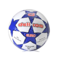 PD002 ; Dellios EURO Soccer Ball, Size 5, 32 hexagonal panels; Blue/Black