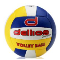 PD021 ; Dellios CHAMPION Volleyball, Size 4, 18 panel; Blue/Red/Yellow