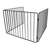 FPA009 110 x 110cm Black Steel Heater Child Guard, Fire Safety Fence