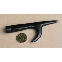 FPT006 Black 69cm long Cast Iron Fire Poker / Log roller with Hook
