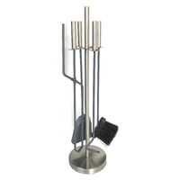 FTS110 4 piece Stainless Steel Fire Tool set 66cm H stand