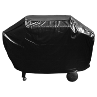 BQC020  70x218cm; Deluxe 6 burner XXL BBQ Cover; Black