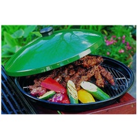 BBQP02 41cm dia 14cm H BBQ Supa Hot food warmer Server Platter; Green