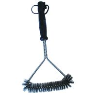 BBQ Wire Grill Brush, Stainless steel bristles, 160mm head width, Suits vitreous enamel, stainless steel, cast iron