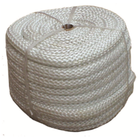 WBA011 25m of White 9mm dia Fibreglass Rope seal for oven, stove, wood heater door