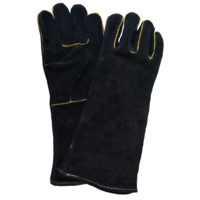 FPA051 Leather Fire Flame Resistant Gauntlets Hearth Gloves