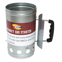 WBA036 Chimney BBQ Solid Fuel Fire Starter Galvanised
