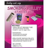 GP001 Gift Pack, Food Smoking STARTER PACK, Smoker tube, smoker box, Hickory pellets, Jet Lighter