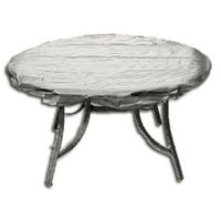 163cm L 163cm W; 155gsm SQUARE Table Cover; Waterproof; Charcoal