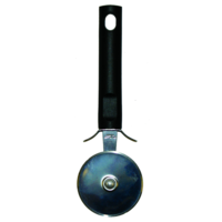 19cm Straight handle Pizza Cutter with 6cm Stainless Steel wheel; OM2225PC