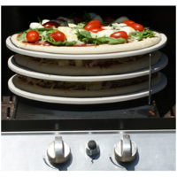 PZ023 Three (3) Tier Chrome Pizza Rack for Oven or BBQ, Cook 3 pizzas at once. A really handy gadget